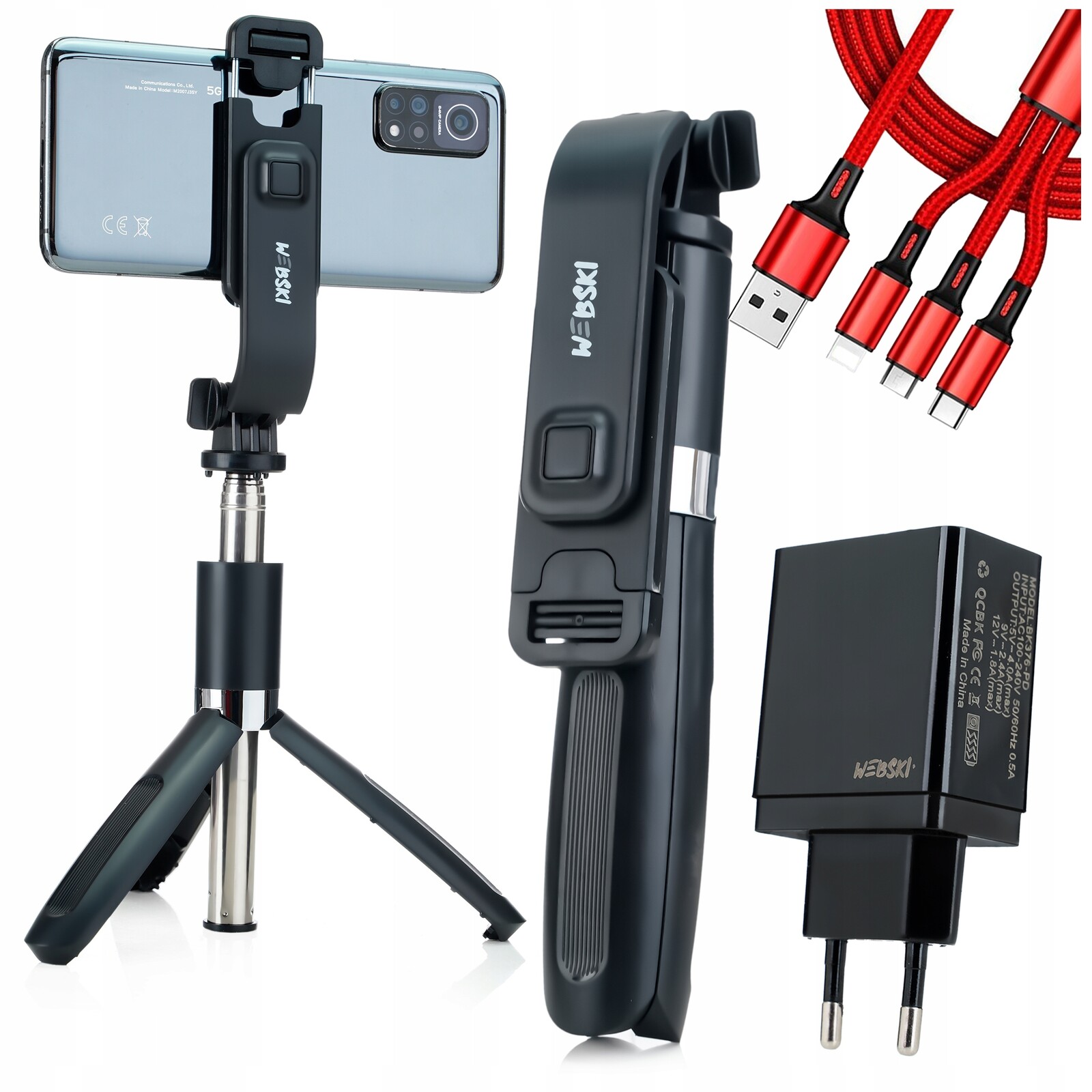 Stativ Na Telefon, Selfie Tyč Dálkové Ovládání Typu Bluetoot