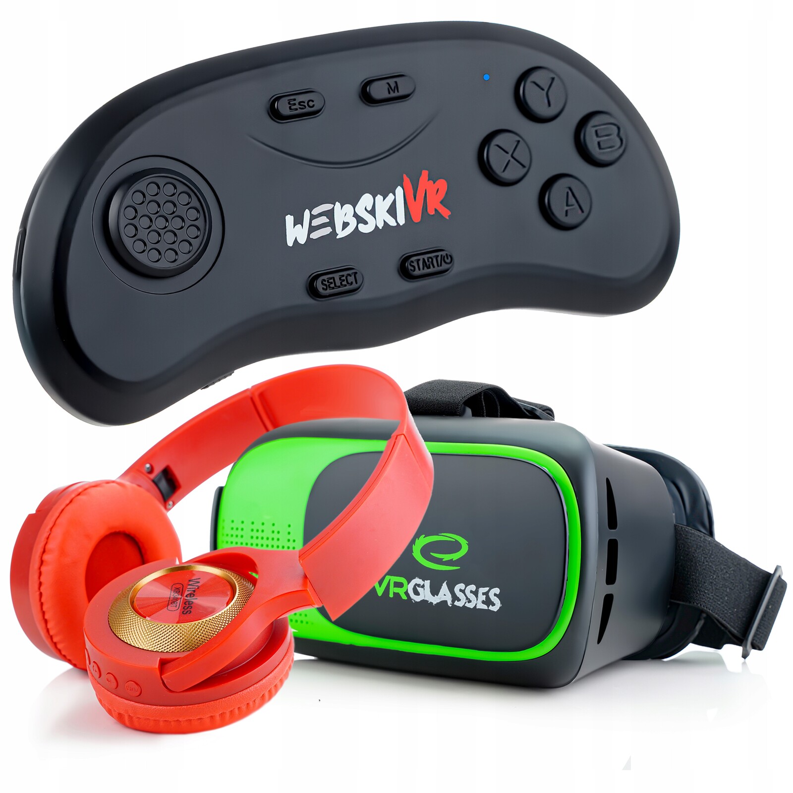 Brýle brýle 3D Vr Pro+gamepad dárek K Vánocům Pro 5,6,7,8,9,10,11 Let