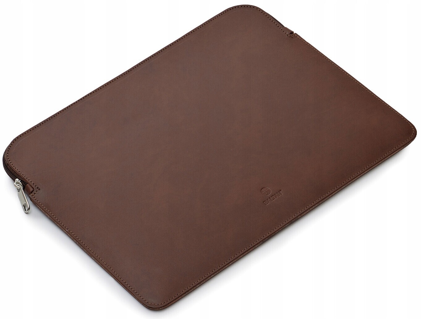 2 x Baltan Pouzdro Premium Zip přírodní kůže zasouvací 13-15'' tmavě hnědá