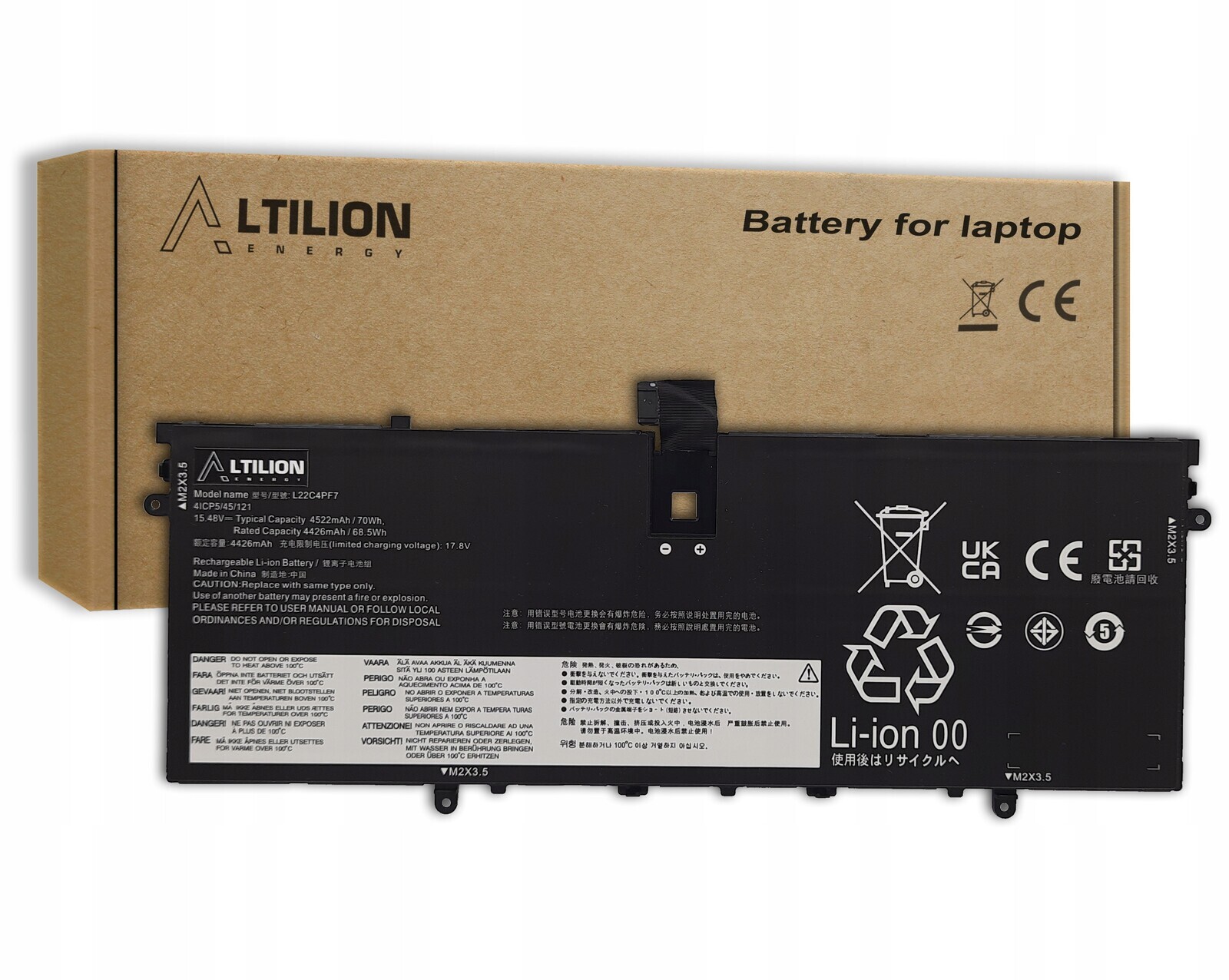 Baterie L22C4PF7 L22M4PF7 Lenovo Yoga Slim 7 14APU8 Yoga Air 14s 14APU8