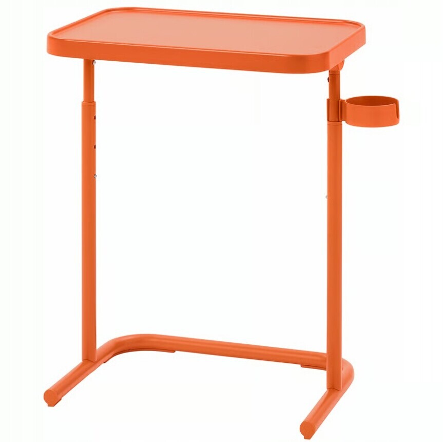 Ikea Bjorkasen Stolek pod notebook, hnědooranžový