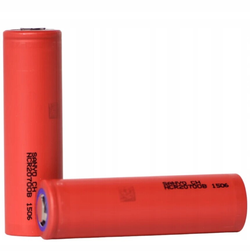 Nové akumulátory Sanyo NCR20700B 4250mAh 15A 2 ks