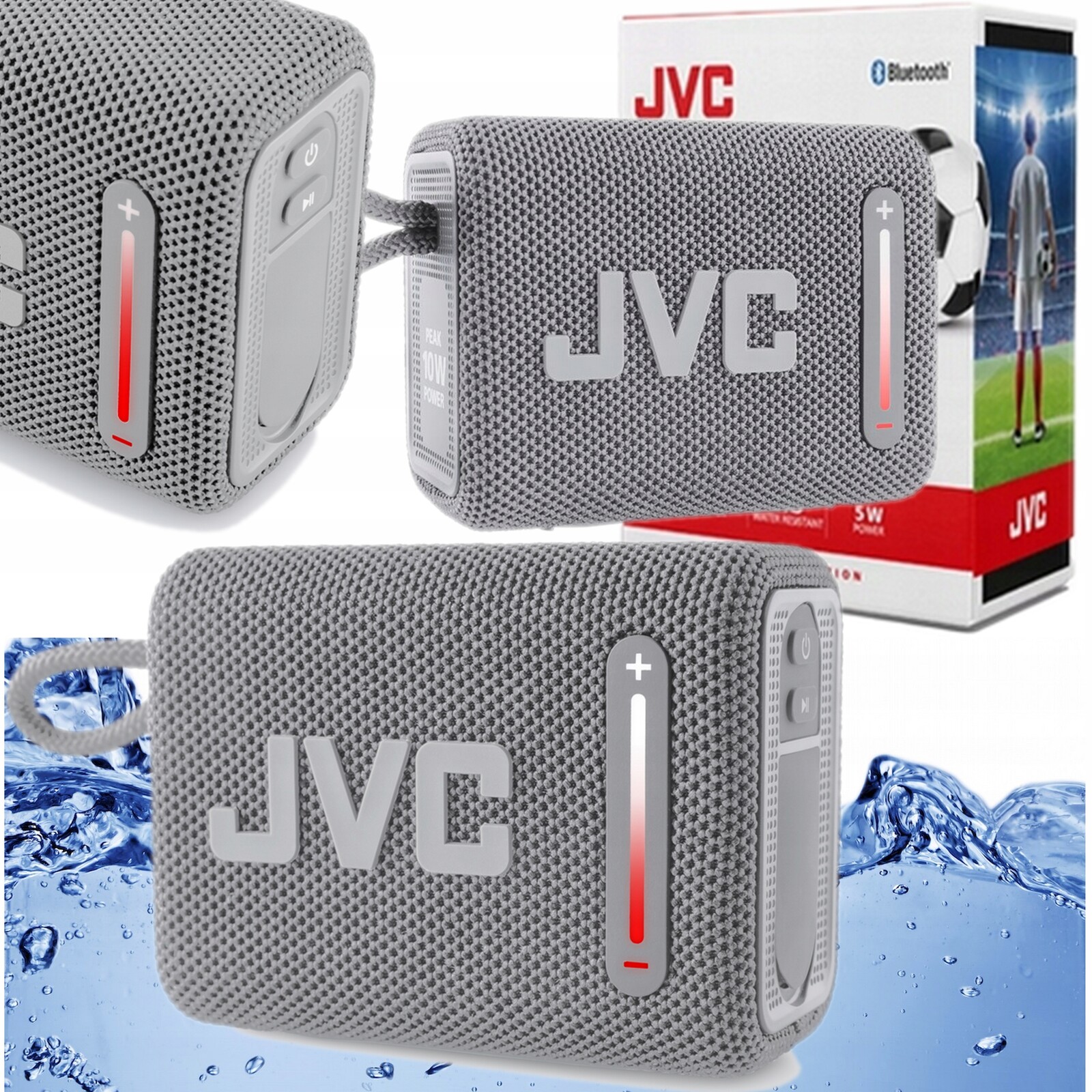 Bluetooth Přenosný Reproduktor Jvc XS-E114 Radio Fm Voděodolný 2000 mAh IPX6