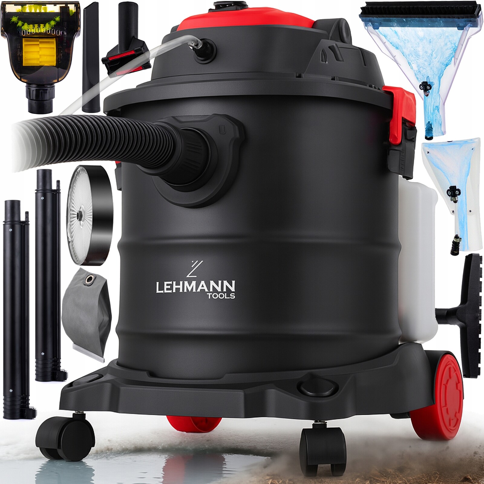 Vysavač Na Čalounění Koberců Mokrý Suchý, Sada Na Praní 2000 W