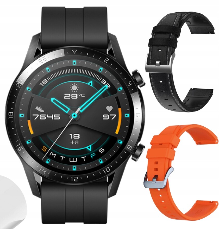 Hodinky Chytré Hodinky Černé Sportovní Bluetooth Monitor Spánku Polské Menu Řemínky