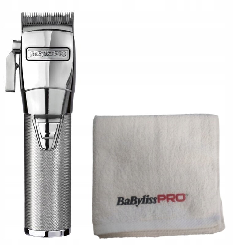 BaByliss ChromFX zastřihovač vlasů FX8700E ručník 100x50 cm Bonus