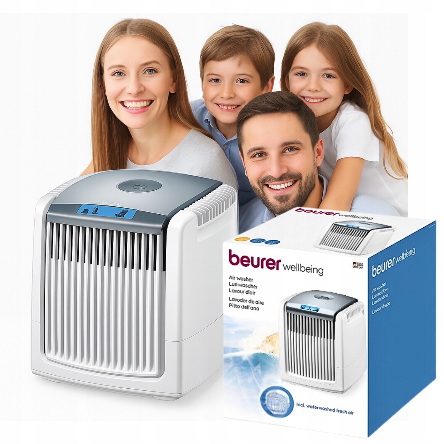 Zvlhčovač Vzduchu a čistič vzduchu 2v1 Beurer Lw 230 až 40 m² ionizace