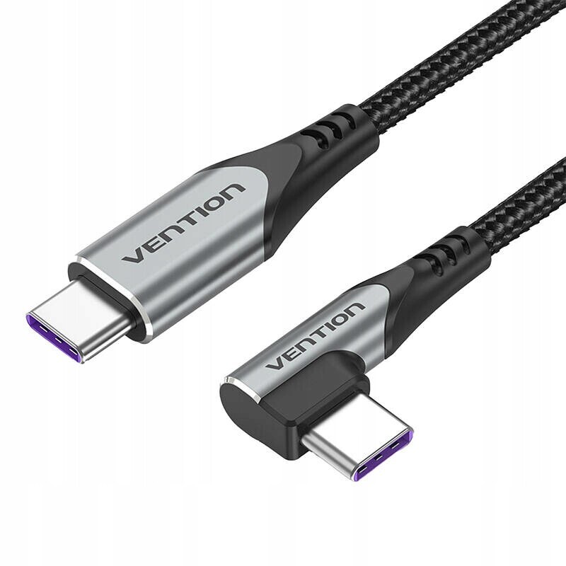 2 x Vention Úhlový kabel Qc 4.0 Usb C 2.0 na Usb-c Pd 100W 1,5 m Opel