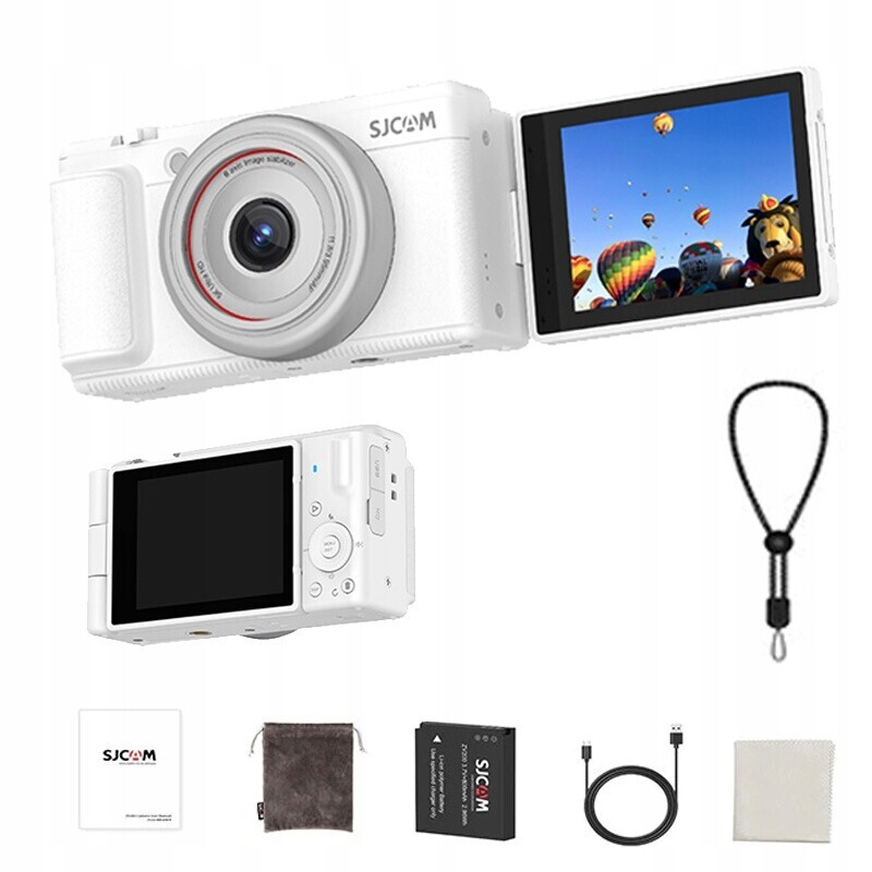 Digitální fotoaparát Sjcam ZV200 pro dospívající mládež, kamera Webcam 5K 80Mpx