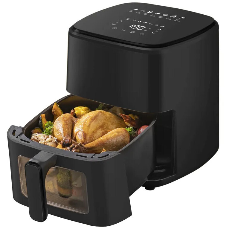 2 x Velká Beztuková fritéza Air-fryer fritéza SJ500 5L 7 funkcí 1