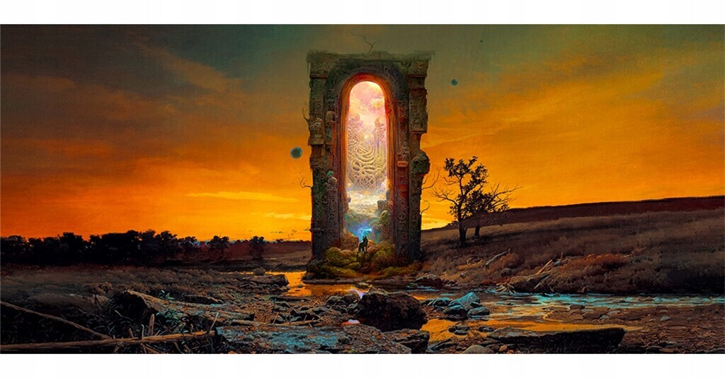 Herní Podložka Pod Myš 90x40 cm Doorway Wolf Kraken Wargames