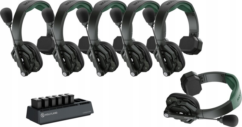 Sada Hollyland Solidcom Se Pro – 6 osob – Noise Cancelling Headset Intercom