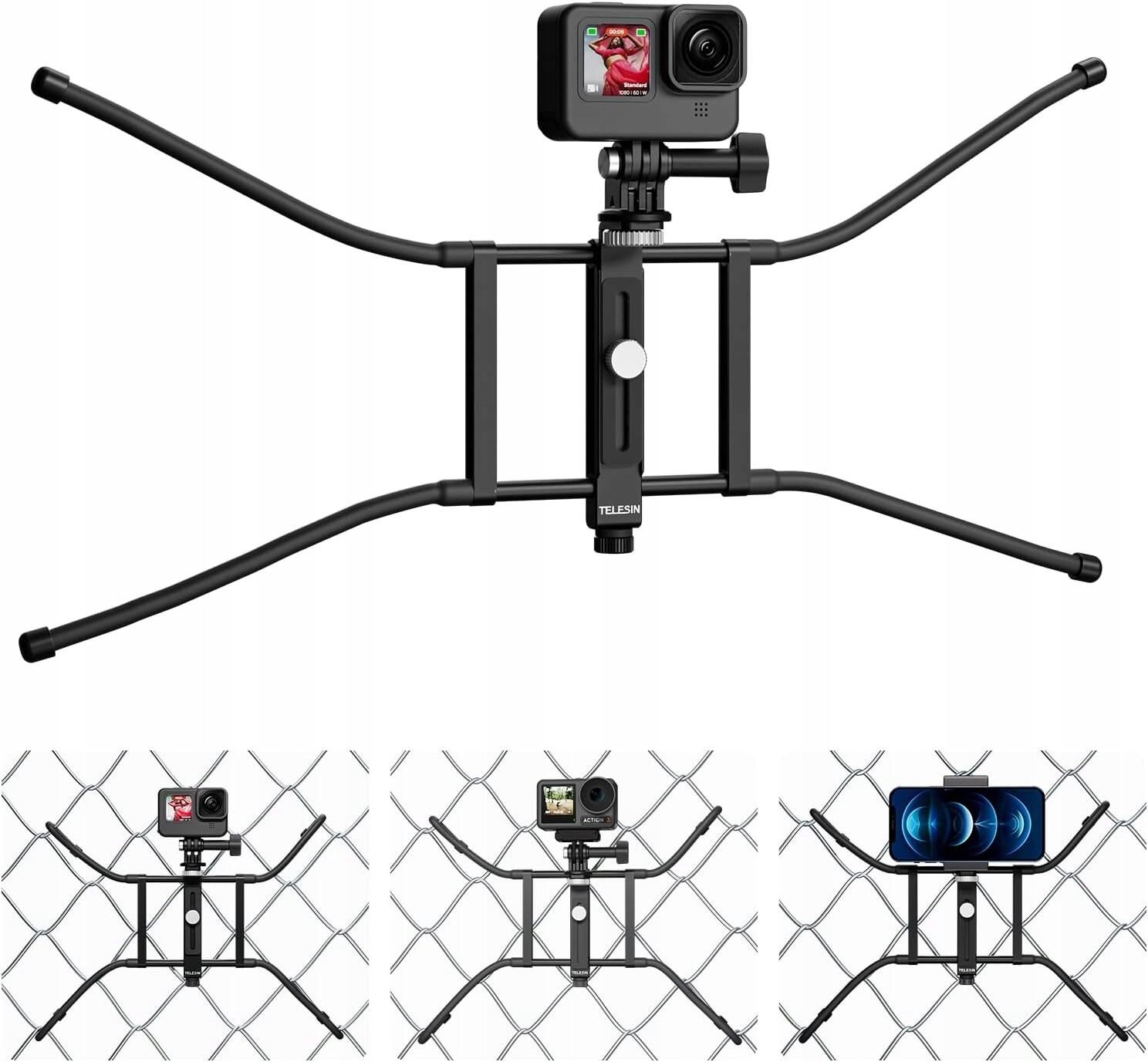 Modjuego Držák Na Oplocení GoPro Přesné upevnění Insta360 Smartphony