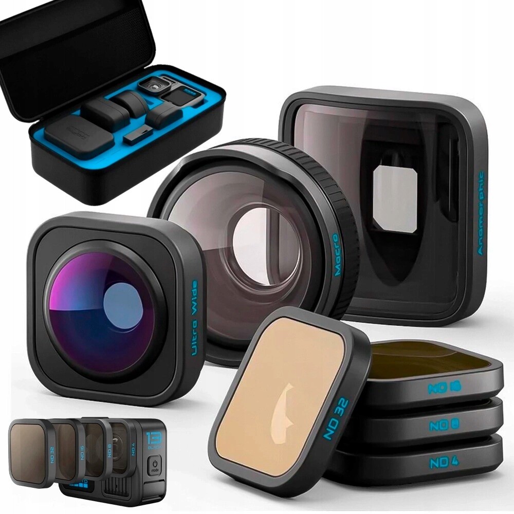 Příslušenství pro GoPro 13 Sada objektivů HB-Series Macro Anamorfní