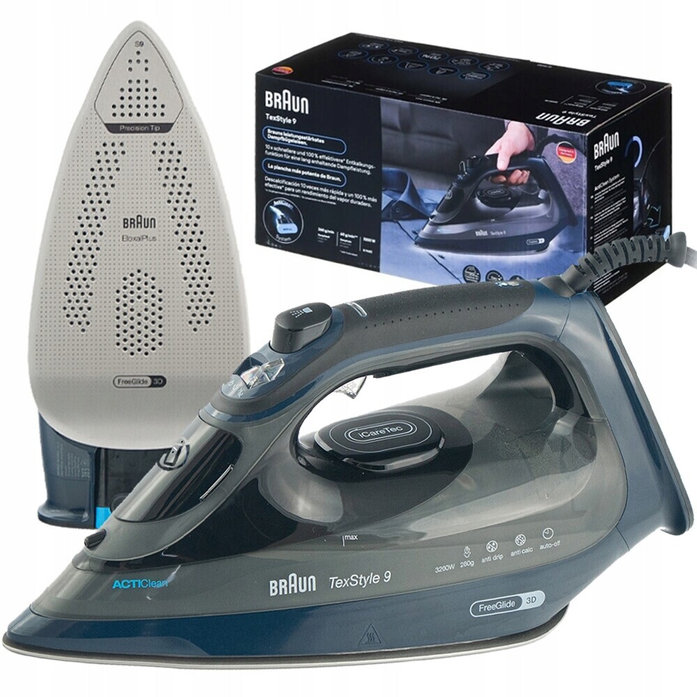 Žehlička Braun TexStyle 9 SI9682DB parní 3200W Systém ActiClean iCare Turbo