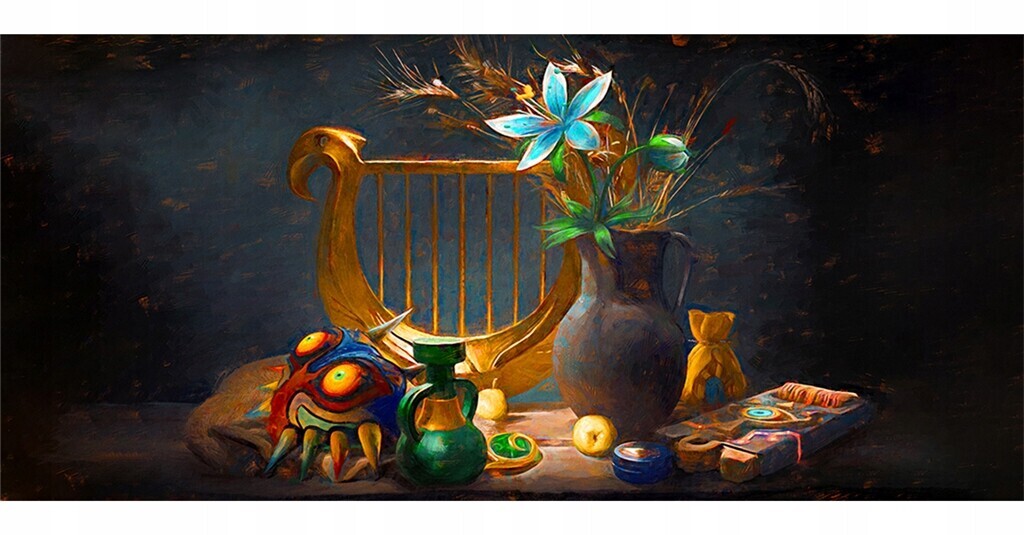 Herní Podložka Pod Myš 90x40 cm Zelda Still Life Kraken Wargames