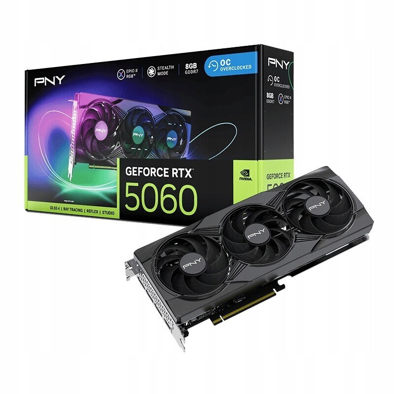 Pny Grafická karta GeForce Rtx 5060 Oc 8GB Rgb VCG50608TFXXPB1-O
