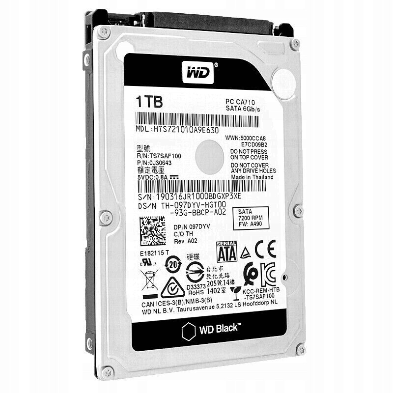 Pevný Disk 1000 Gb 1TB Western Digital HTS721010A9E630 CA710