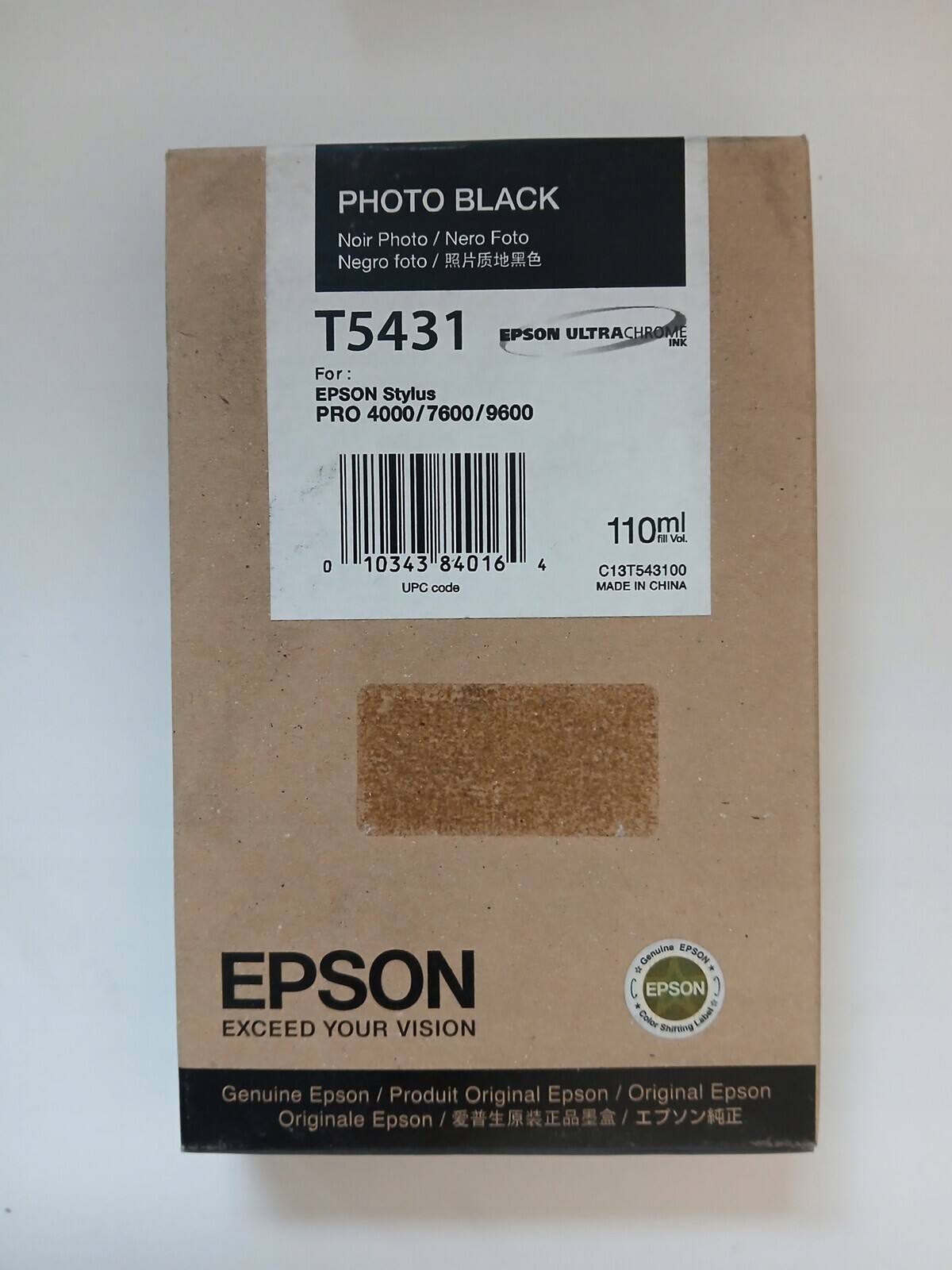 Inkoust Epson T5431 Black Originál Pro 4000 7600 9600