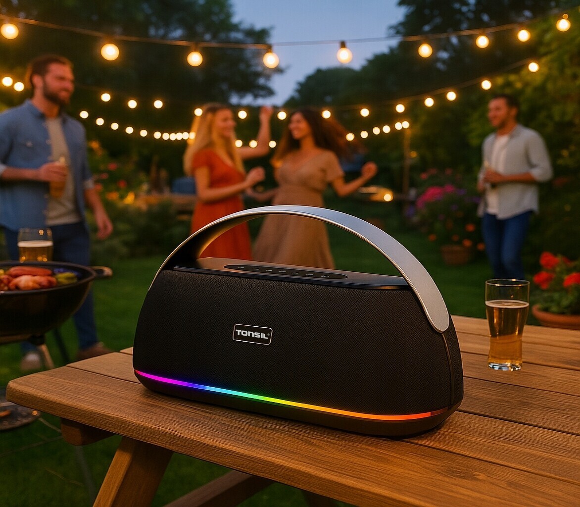 Bezdrátový reproduktor Tonsil Flow Výkon 120 W Tws Bluetooth Aux Usb Tf