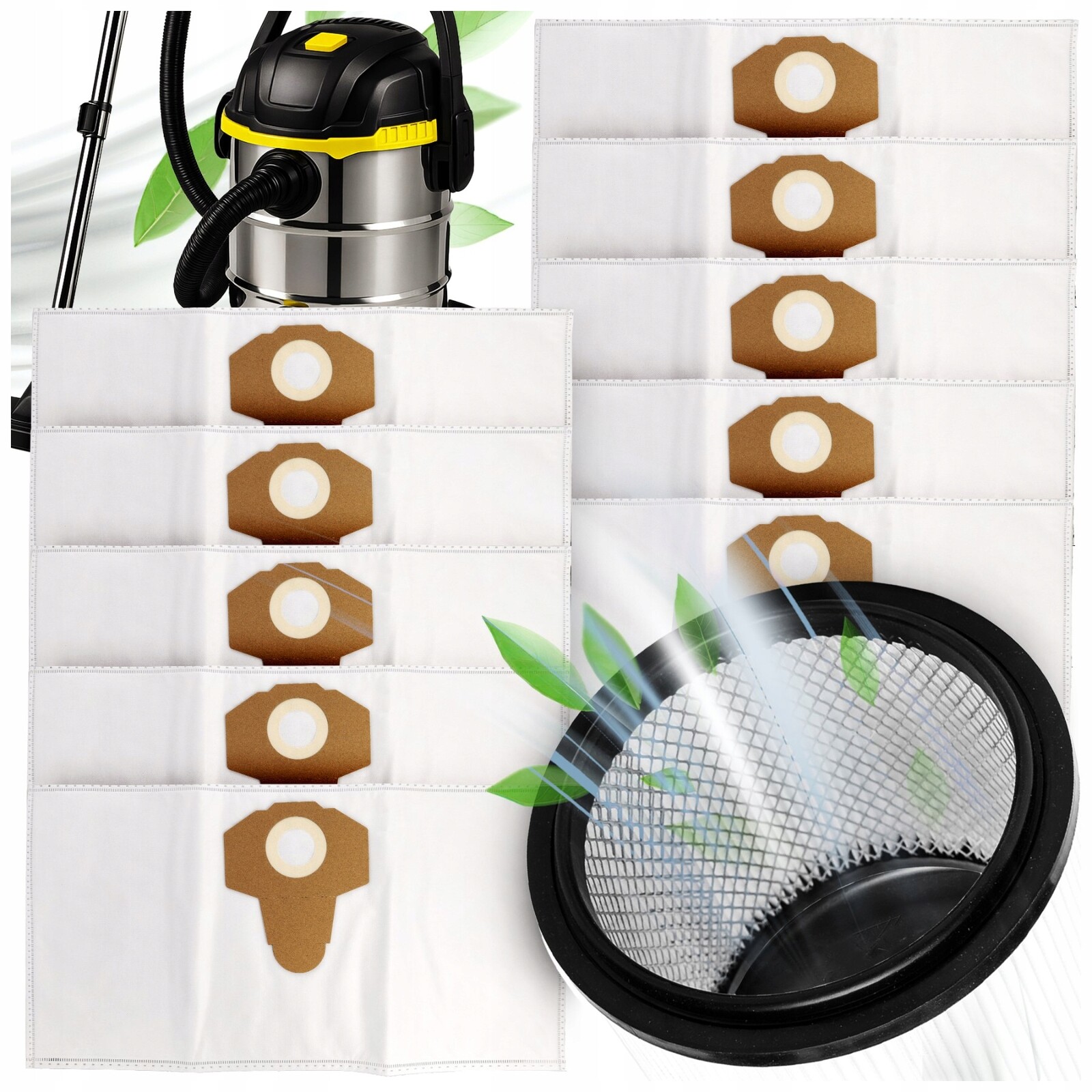 Sáčky Filtr Do Vysavače Parkside Pwd 20 A1 Pw D12 Pws Pnts 1300 Sada