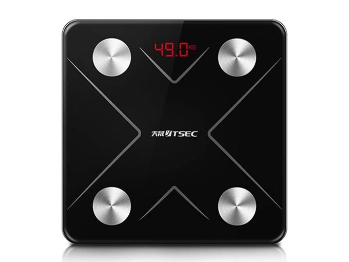 Analytická koupelnová váha Usb bluetooth skleněná LCD