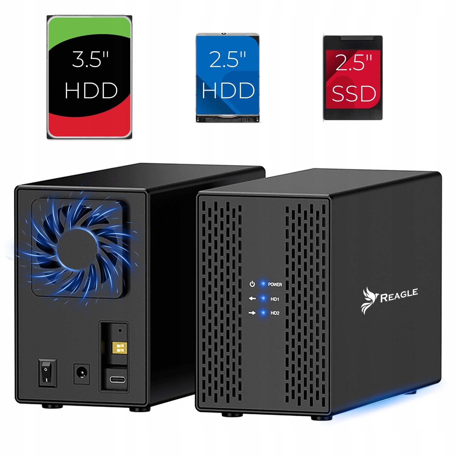 Pouzdro Hdd Ssd 2x 3,5