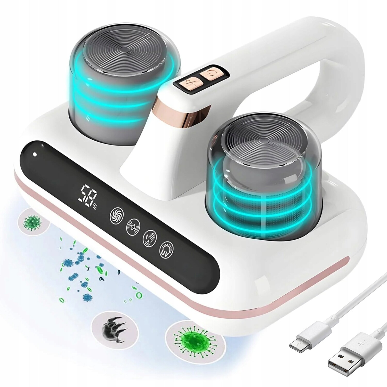 Bezdrátový Vysavač 253.7NM 10000PA Silné Sání Hepa Filtr