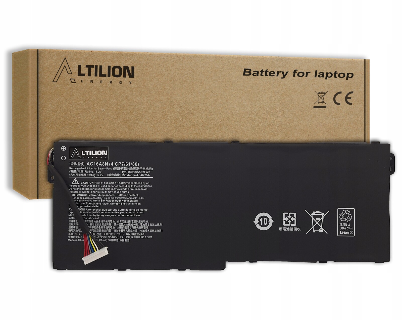 Baterie AC16A8N pro Acer Aspire V15 Nitro Be V17 Nitro Be (černá edice)