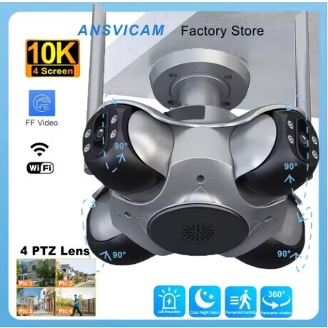 Wifi Kamera Otočná Stropní 20MPX 10K Automatické Sledování App FFVideo