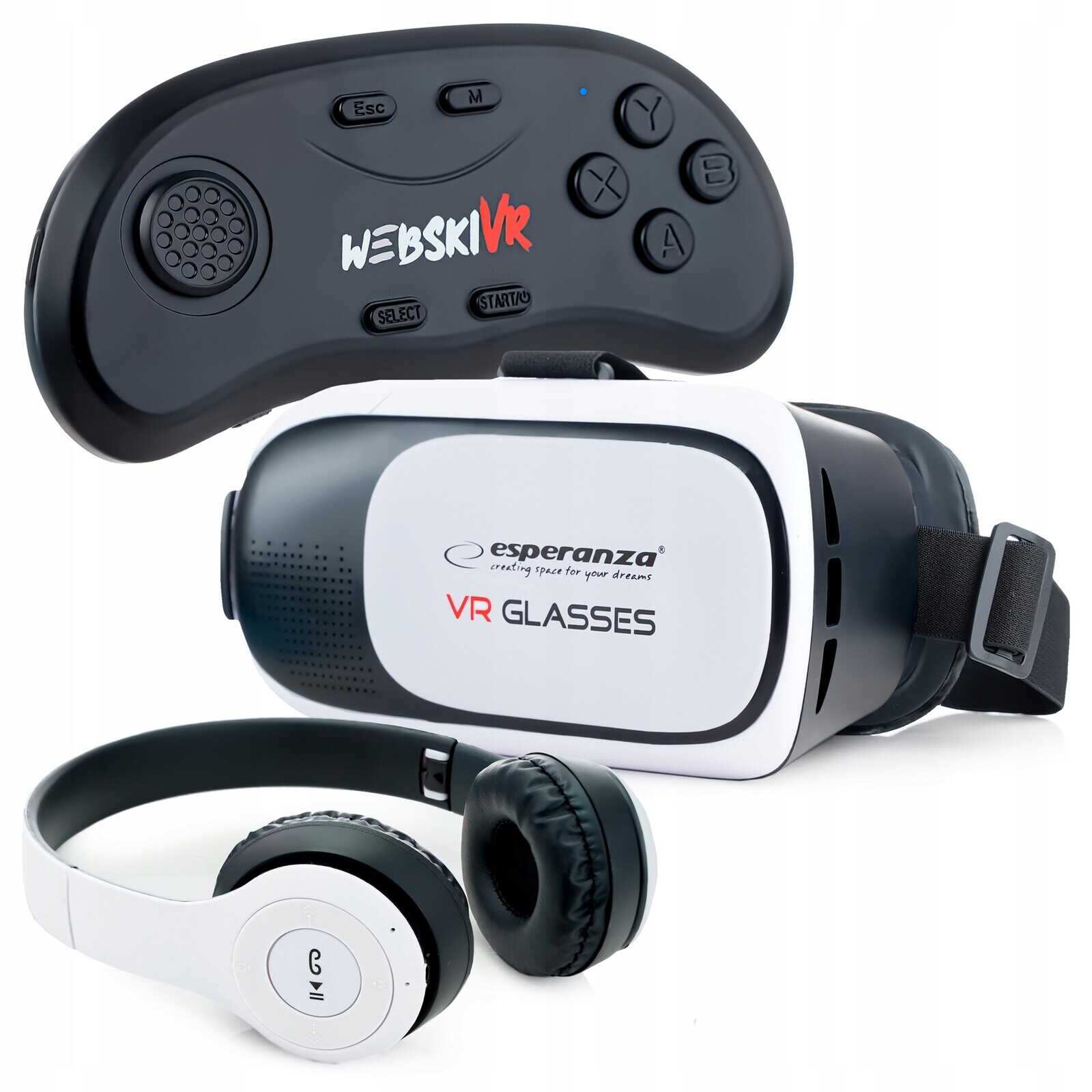 Virtuální Realita Brýle Vr 3D 360 Pro Telefon S Útočníkem +sluchátka