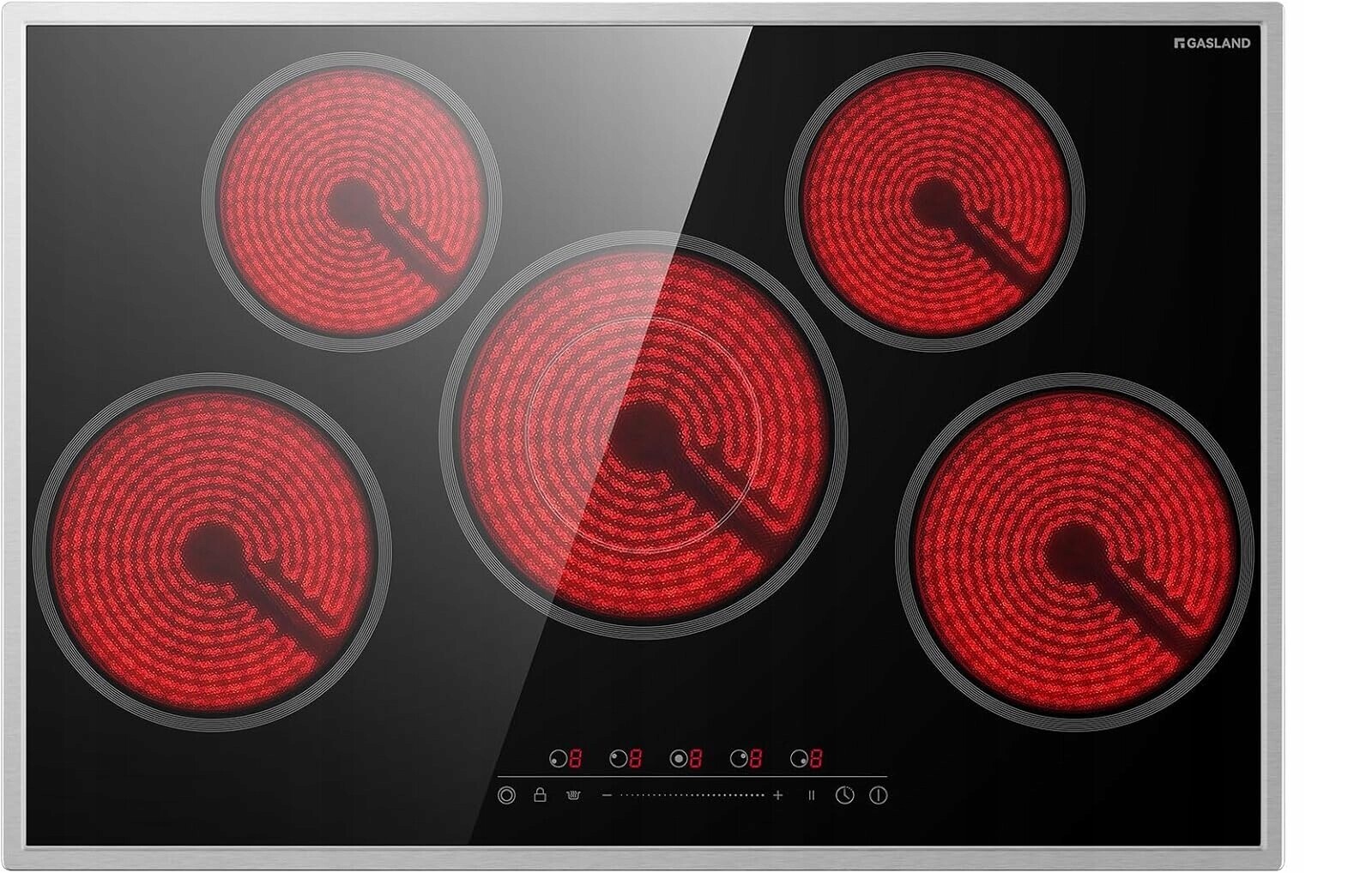 Gasland CH775BF20B indukční varná deska 77 cm, 5 zón 8200 W