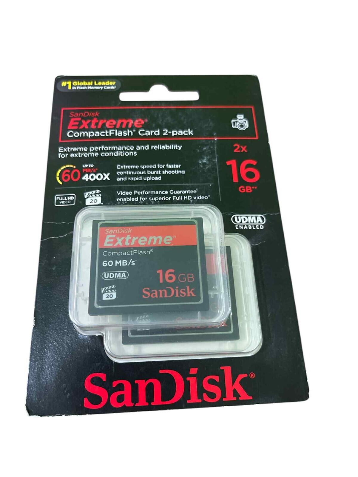 Sandisk Extreme Compact Flash 16GB Udma (SDCFX-016G-X46) 2 ks