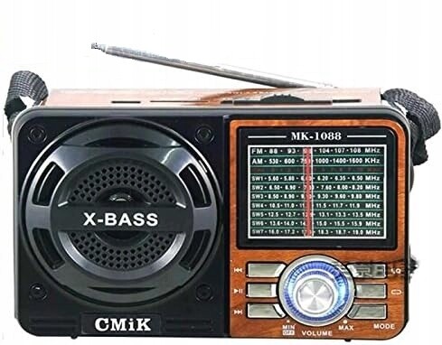 Přenosný rádiový přijímač Multifunkční radiopřijímač Fm Am Sw MK-1088