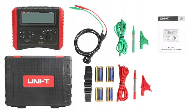 Digitální proudový tester jističů Rcd Elcb Uni-t UT586+