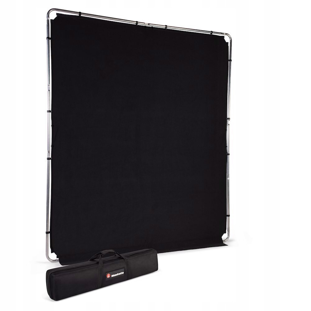 Pozadí Manfrotto černé s rámem EzyFrame 2x2,3 m