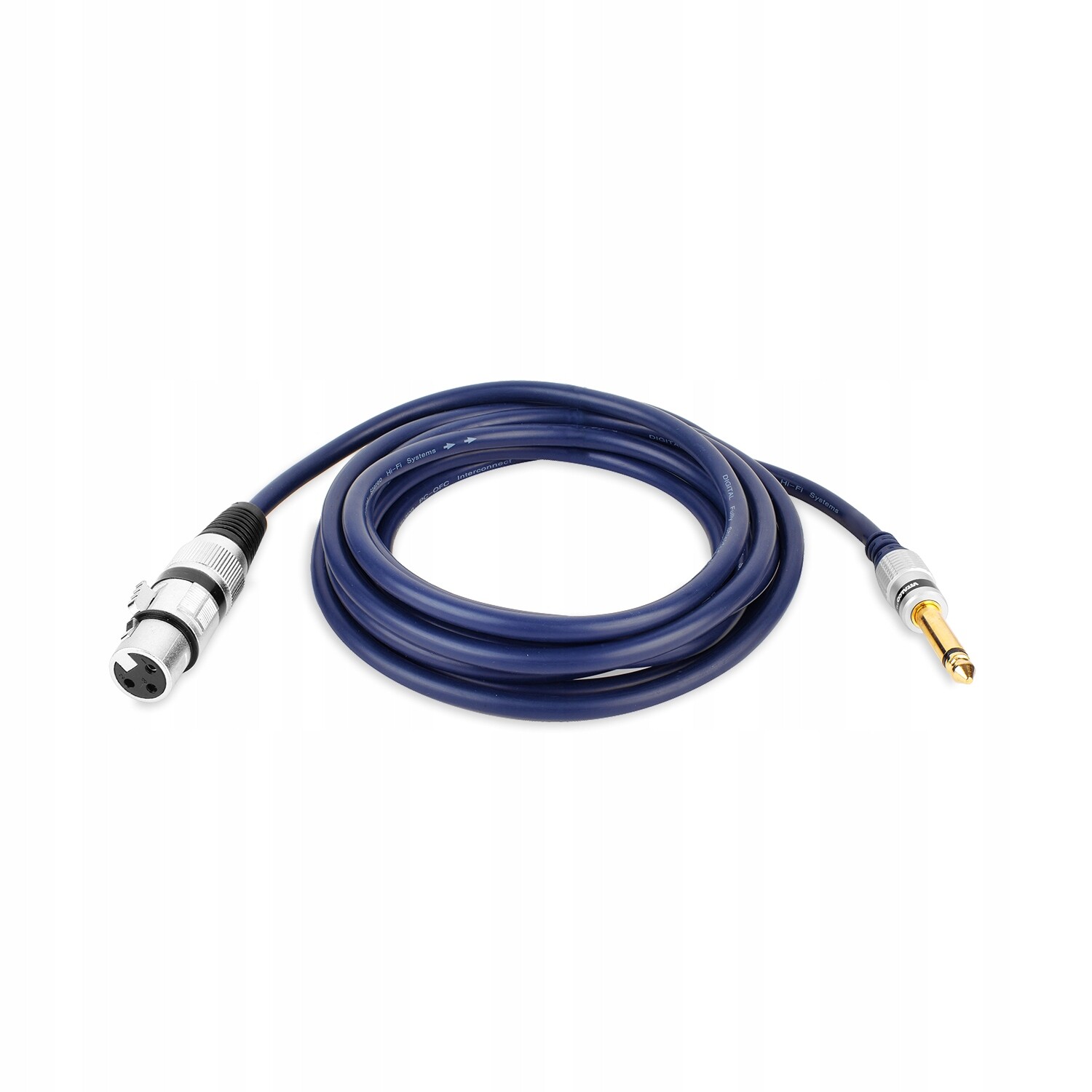 Kabel Jack 6,3 mm Mono Konektor Xlr Zásuvka 3-PIN Vitalco 10,0 m