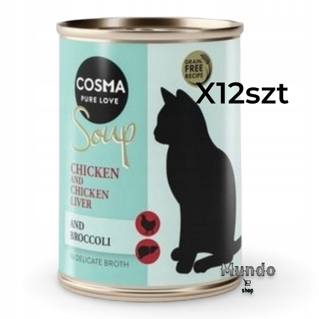 Cosma Soup 6 x 100 g - kuřecí filet s kuřecími játry a brokolicí