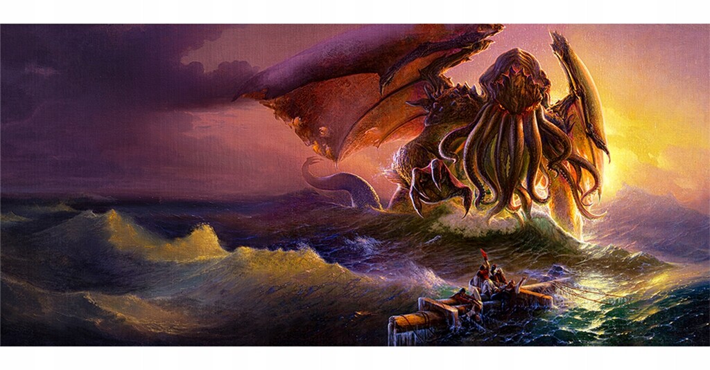Herní Podložka Pod Myš 90x40 cm Cthulhu Kraken Wargames