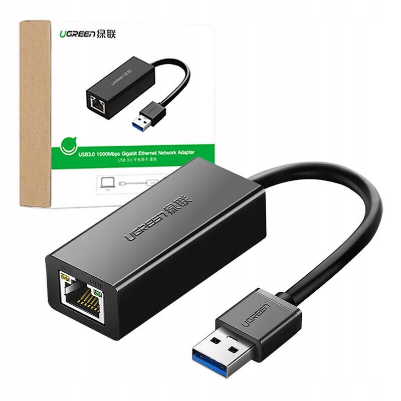 2 x Ugreen Spolehlivý Kompaktní Síťový Adaptér Usb 3.0 Na RJ45 Ethernet
