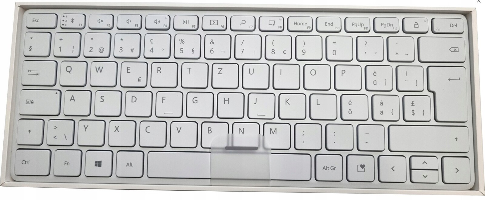 Designová klávesnice Microsoft Compact Keyboard Bílá 21Y-00037