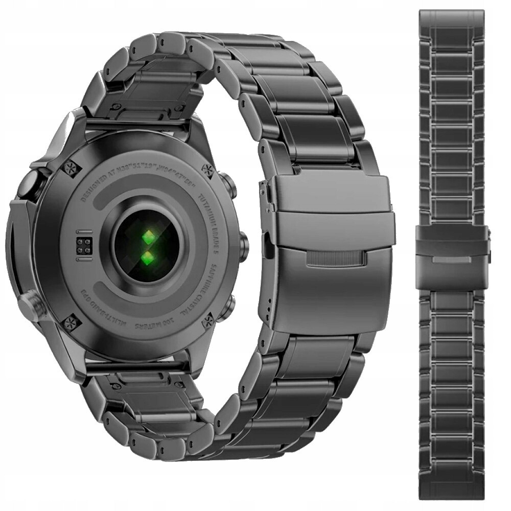 Titanový Náramek Pro Garmin Fenix 8 51 mm 7X 6X 5X, 26 MM, Šedý