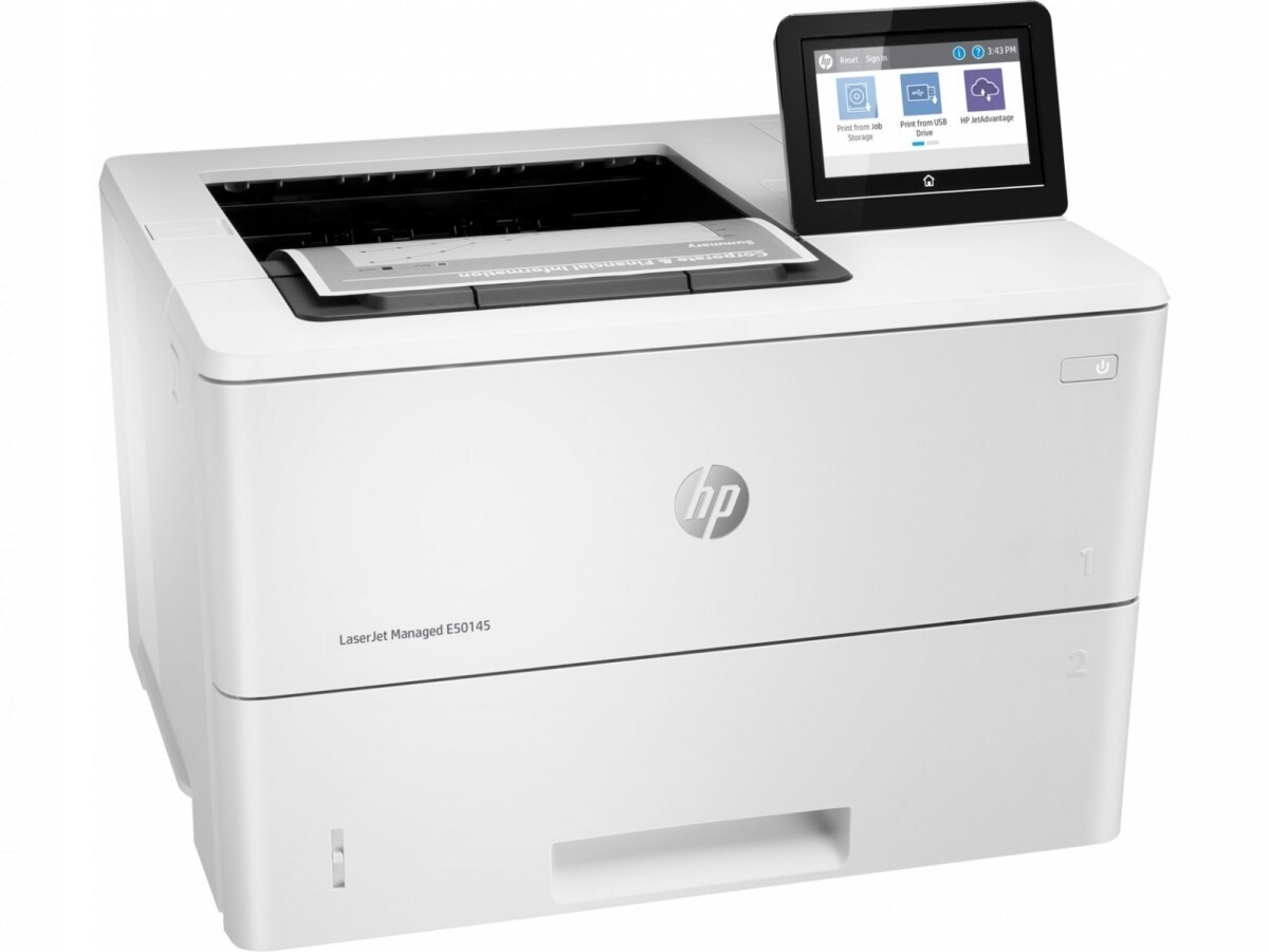 Jednoúčelová laserová tiskárna (mono) Hp LaserJet Managed E50145dn Nová