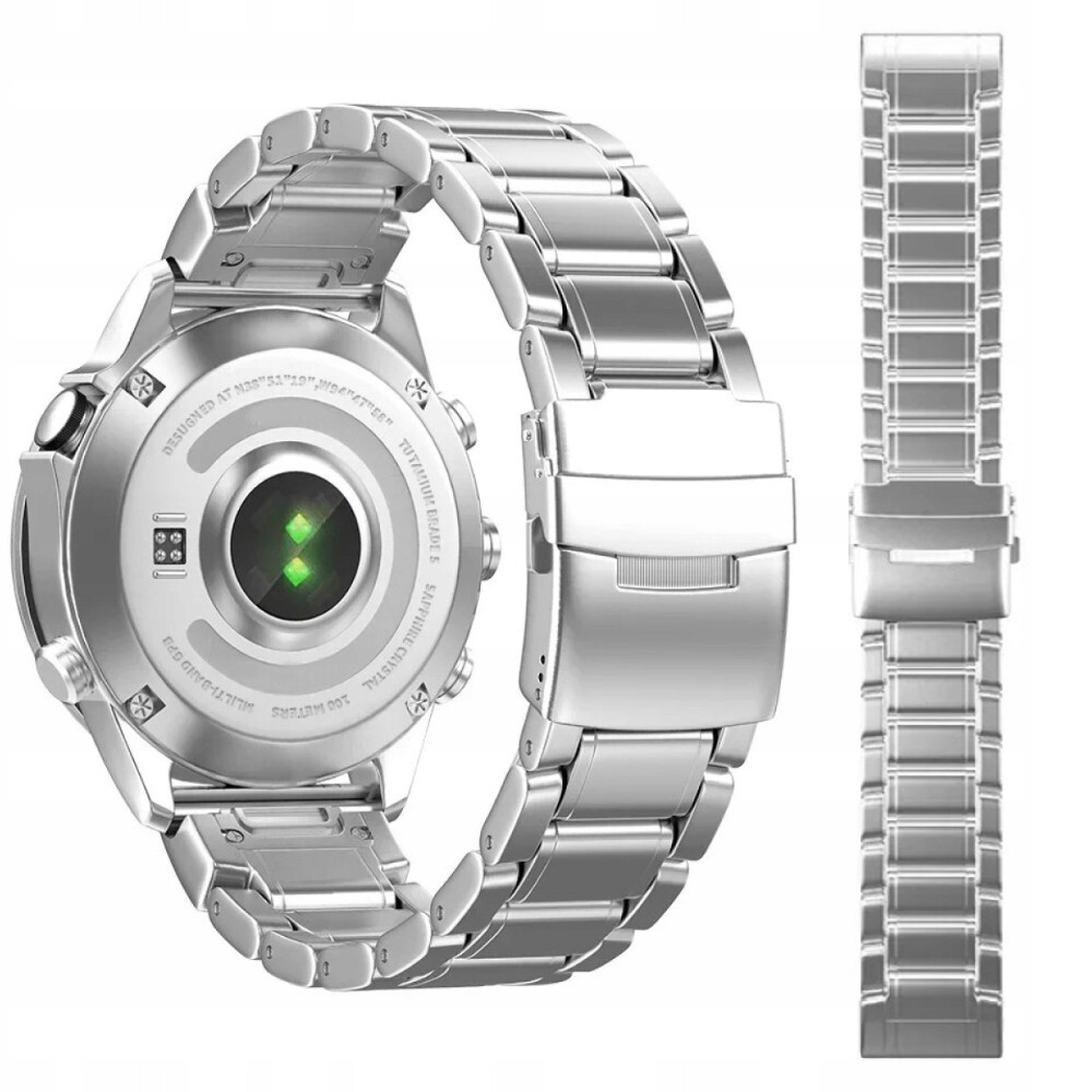 Titanový Náramek Pro Garmin Fenix 8 51 mm 7X 6X 5X, 26 MM, Stříbrný
