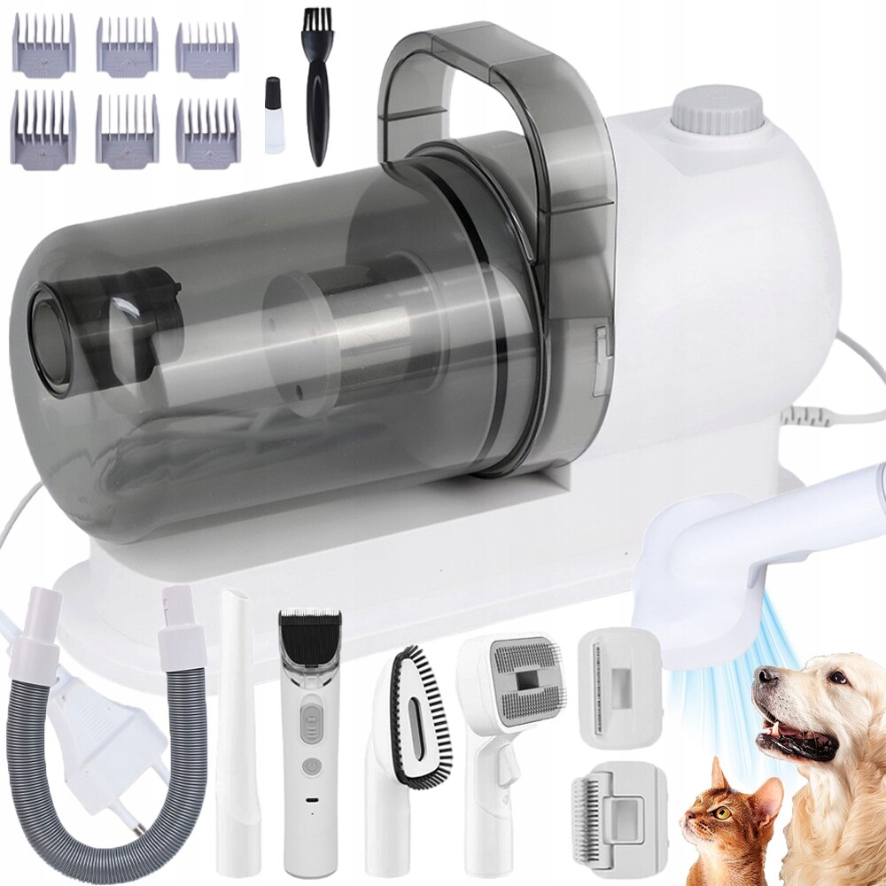 6V1 Sada Pro Péči O Srst Psa Sušička Zastřihovač Vysavač 2.5L
