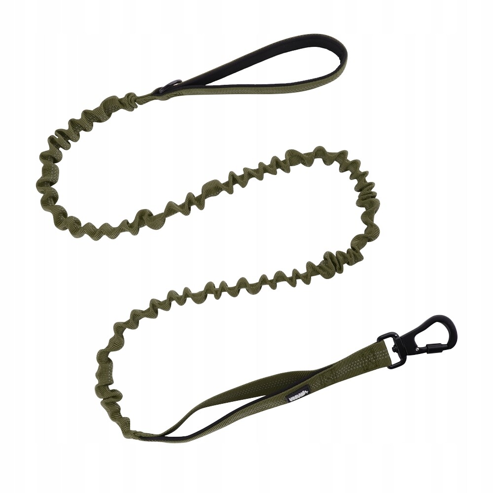 Vodítko s tlumičem Mocna bungee zelené, robustní Huggy Doggy L