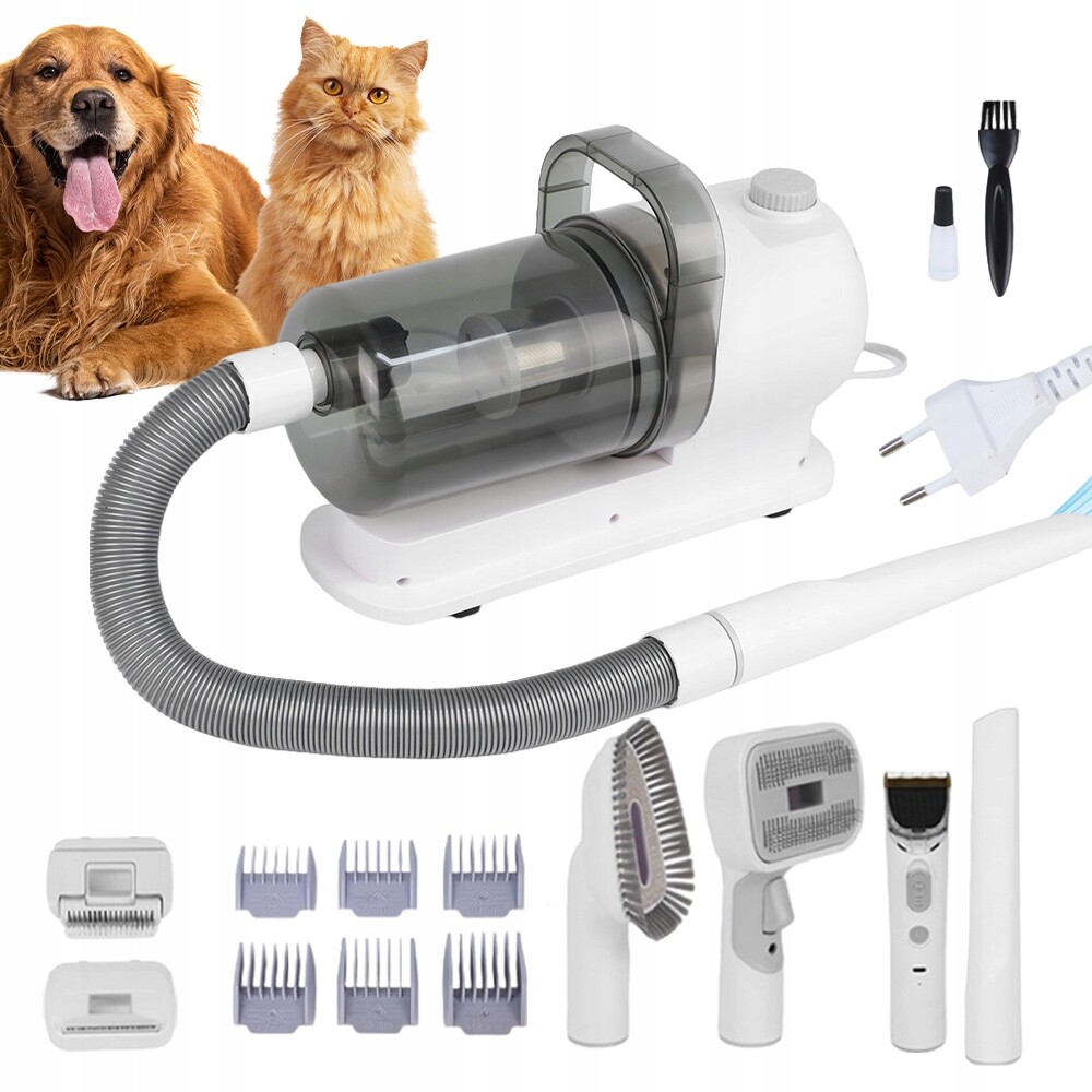 Sada Pro Péči O Psa 2.5 L Vysavač Na Srst 6V1 Zastřihovač Hřebenů