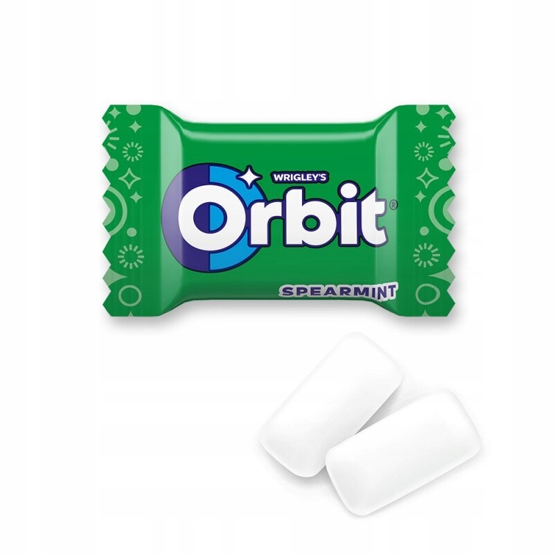 Žvýkačka Orbit Spearmint 2 dražé, 100 ks