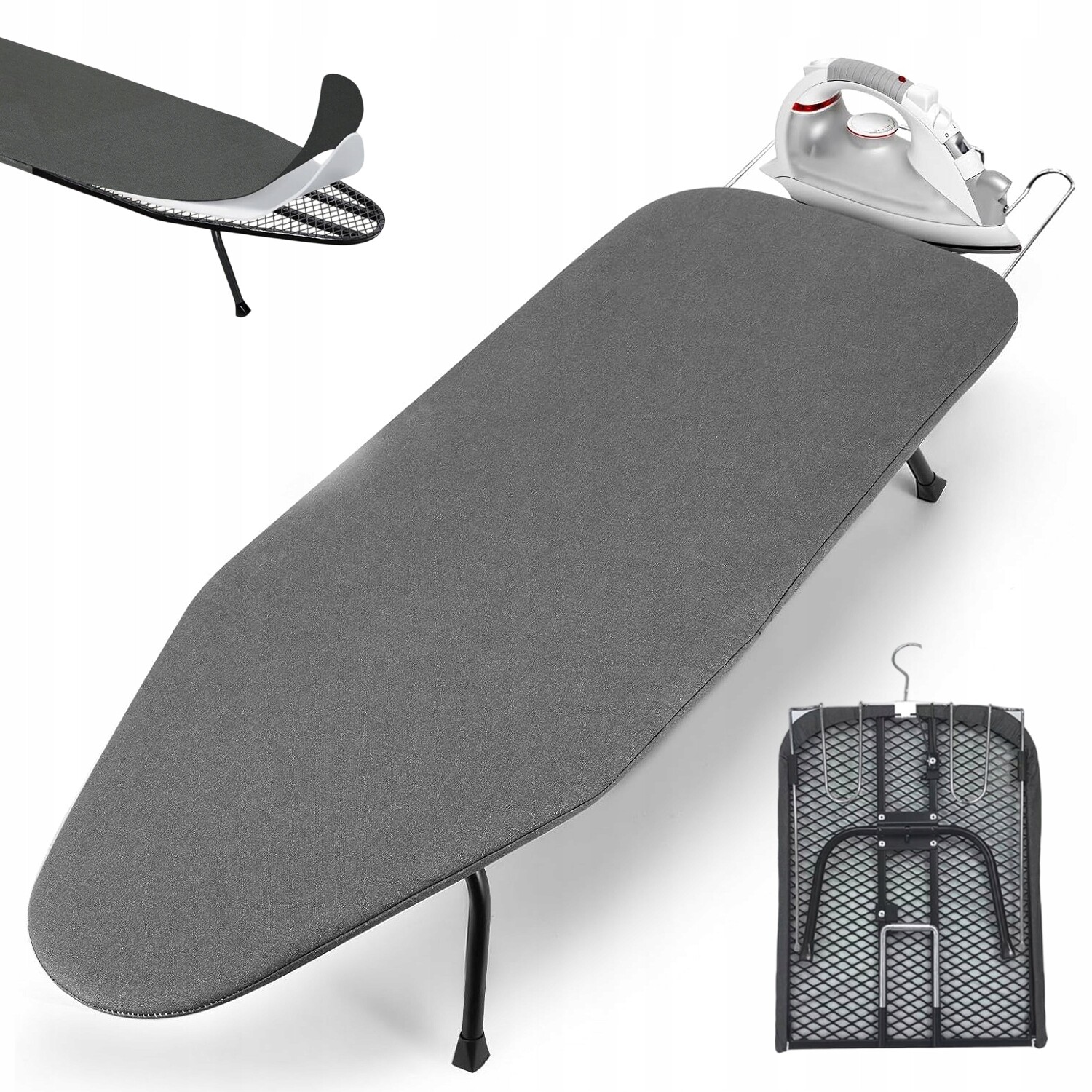 Mini Žehlicí Prkno S Velkou Plochou A Ocelovou Rámou