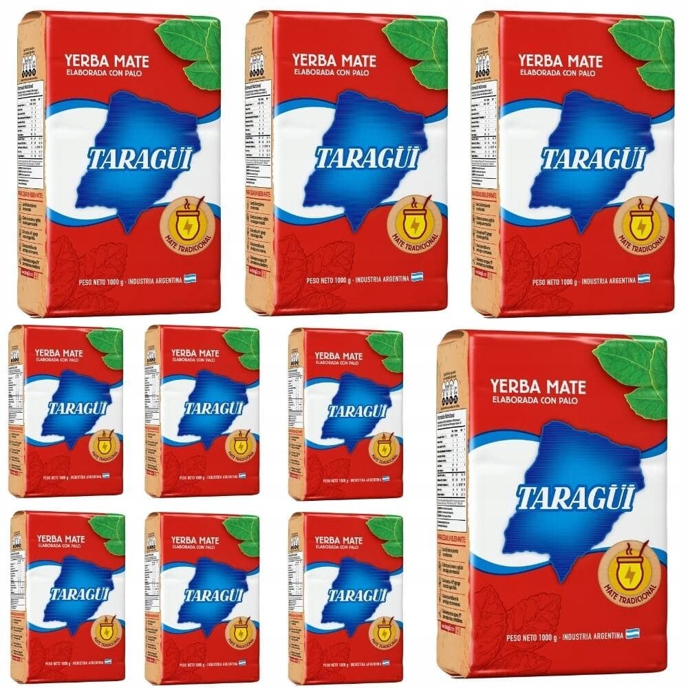 Sada Yerba Mate Taragui Elaborada con palo 10 Kg